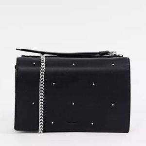 AllSaints Leather Chain Wallet